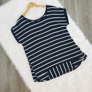 Cable & Gauge, striped, oversized, black & white